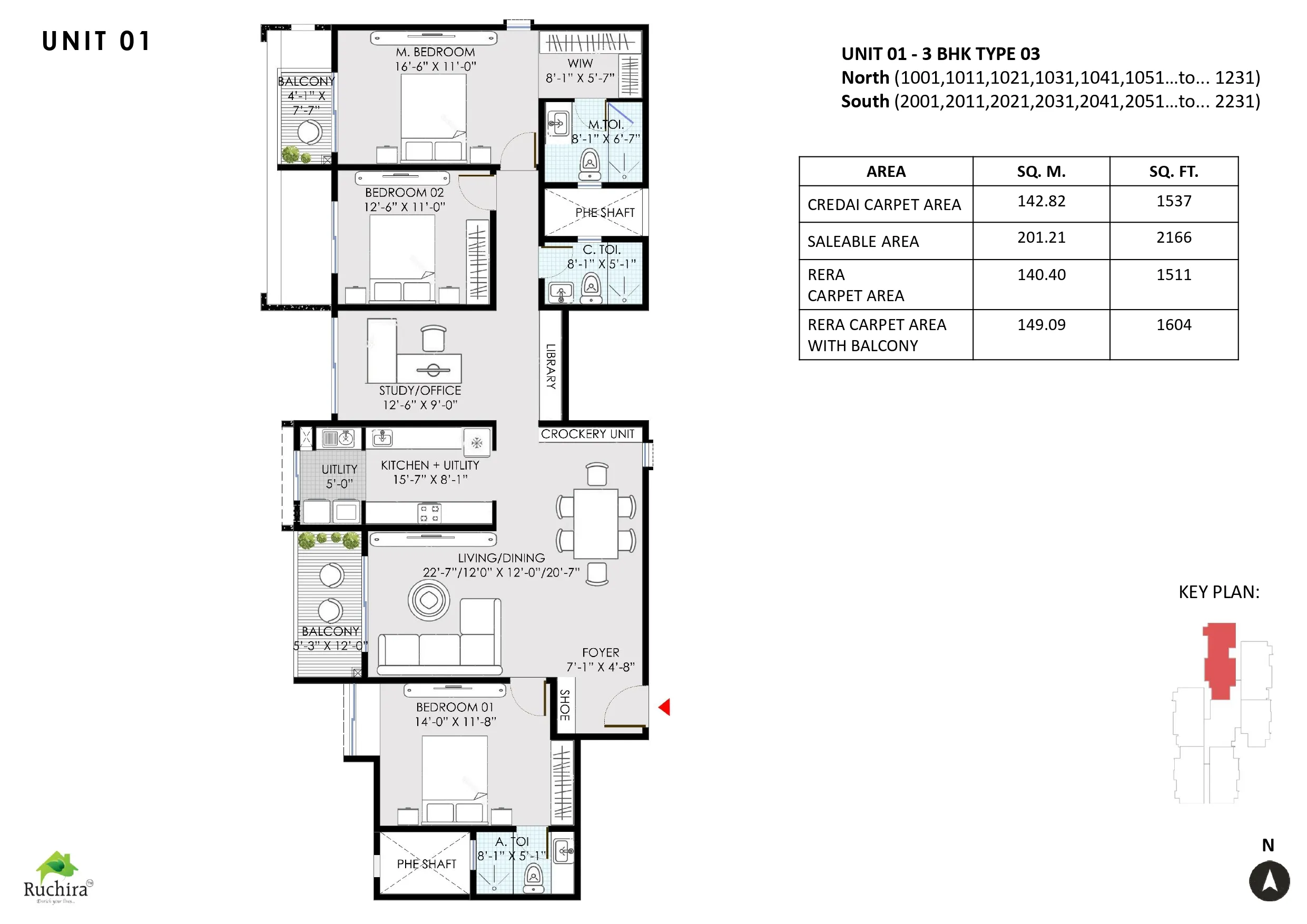 3.5 BHK Floor Plan